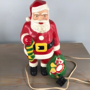Vintage Plug In Santa, original